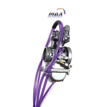 Load image into Gallery viewer, Max-Motorsports CARBURETOR VENT HOSE KIT CLEAR MEDIUM PURPLE 5 Hose Precut Carburetor Vent Hose Factory Kit | 20 Colors