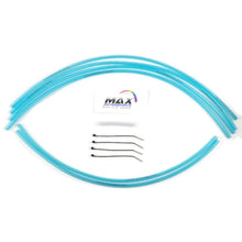 Load image into Gallery viewer, Max Motorsports CARBURETOR VENT HOSE KIT Solid Clear Aqua Blue / 4mm ID Aftermarket Bowl Drains 1987-2006 Yamaha Banshee 350 Complete Carburetor Vent Hose Kit, Fuel Line, and Filter