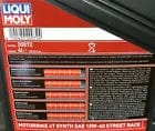 Load image into Gallery viewer, Max Motorsports Oils &amp; Fluids 10W-60 Street Race Motorcycle Oil 4L Liqui Moly 4T Synthetic 10-60 20072 1 Gal.
