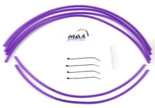 Load image into Gallery viewer, Max Motorsports Banshee 350 Carb Vent/Fuel Kit Clear Bright Purple / 4.8mm ID Stock Bowl Drains 1987-2006 Yamaha Banshee 350 Complete Carburetor Vent Hose Kit, Fuel Line, and Filter
