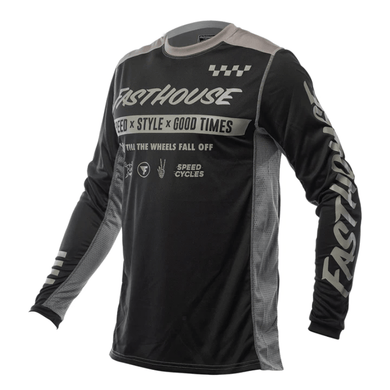 Max Motorsports Fasthouse Apparel Small Fasthouse Men's Grindhouse Domingo Jersey - Black