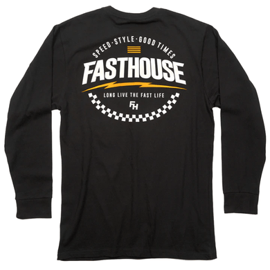 Max Motorsports Fasthouse Apparel Small Fasthouse Men's Sparq Long Sleeve Tee - Black