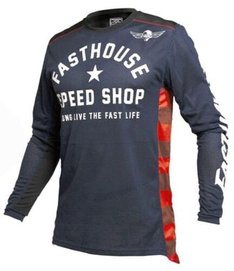 Max Motorsports Fast House Apparel 2XL Fasthouse Originals Air Cooled Jersey 2XL Blue / Black '23