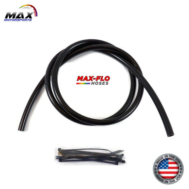 MAX-MOTORSPORTS FUEL LINE BLACK / 4'ft Max-Flo | 1/4