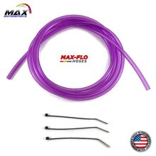Load image into Gallery viewer, Max-Motorsports CARB VENT LINE | FUEL HOSE CLEAR BRIGHT PURPLE / 6&#39;ft Max-Flo | 1/8&quot; (3.2mm) ID x 1/4&quot; OD Carb Vent Hose-Fuel Line | Over 15 Colors
