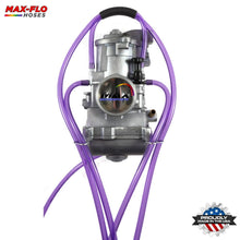 Load image into Gallery viewer, Max-Motorsports CARBURETOR VENT HOSE KIT CLEAR MEDIUM PURPLE Max-Flo | 10&#39;ft Carburetor Vent Hose - Keihin FCR Carb Kit and Inlet O-Rings
