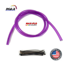 Charger l&#39;image dans la galerie, Max-Motorsports FUEL LINE CLEAR PURPLE / 4&#39;ft Max-Flo | 3/16&quot; (4.8mm) ID x 5/16&quot;OD Fuel Line Hose | Over 10 Colors Available
