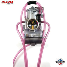 Cargar imagen en el visor de la galería, Max-Motorsports CARBURETOR VENT HOSE KIT CLEAR REPLICA PINK Max-Flo | 10&#39;ft Uncut Carburetor Overflow Vent Hose Kit Keihin Mikuni Carb | 20 Colors
