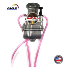 Load image into Gallery viewer, Max-Motorsports CARBURETOR OVERFLOW VENT HOSE KIT CLEAR REPLICA PINK Max-Flo | 3-HOSE Carburetor Vent Overflow Hose Kit | 20 Colors
