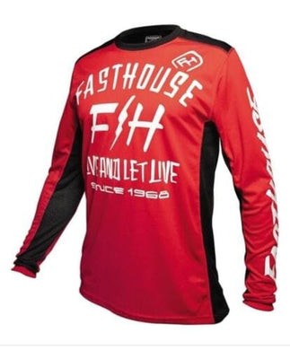Max Motorsports Fast House Apparel Fasthouse Dickson Jersey Red Kids / Youth Size Medium YMD