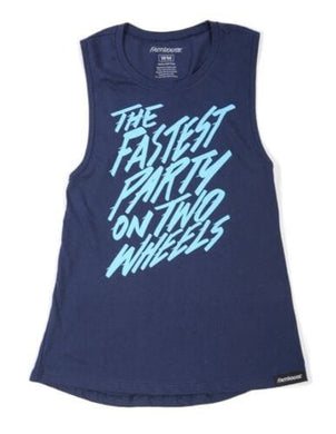 Max Motorsports Fast House Apparel Fasthouse Fastest Party Tank Top DITD '22 Shirt Women's Large WLG Blue