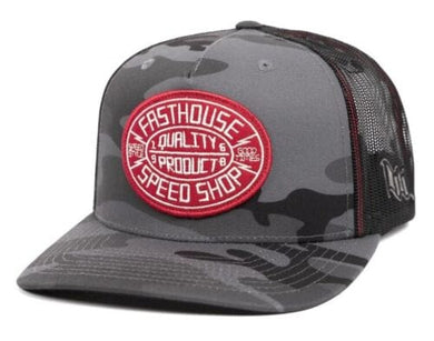 Max Motorsports Fast House Apparel Fasthouse Forge Snapback Hat Black Camo Adult Size '23