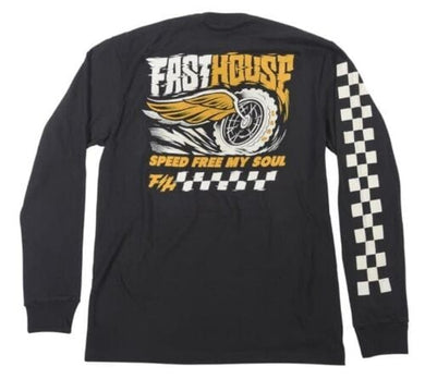 Max Motorsports Fast House Apparel Fasthouse High Roller Long Sleeve Tee Black