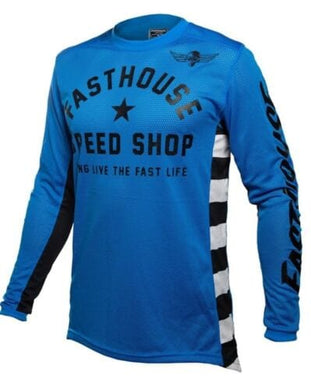 Max Motorsports Fast House Apparel Fasthouse Originals Air Cooled Youth Jersey Kids Size Small Blue / Black