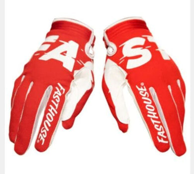 Max Motorsports Fast House Apparel Fasthouse Speed Style Turbo Youth Glove Kids Size Small Red / White