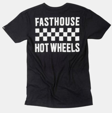 Max Motorsports Fast House Apparel Small Fasthouse Stacked Hot Wheels Tee Black