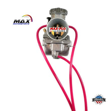 Load image into Gallery viewer, Max-Motorsports CARBURETOR OVERFLOW VENT HOSE KIT SOLID RETRO RED-PINK Max-Flo | 3-HOSE Carburetor Vent Overflow Hose Kit | 20 Colors
