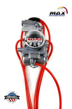 Cargar imagen en el visor de la galería, Max-Motorsports CARBURETOR VENT HOSE KIT SOLID VINTAGE RED Max-Flo | 10&#39;ft Uncut Carburetor Overflow Vent Hose Kit Keihin Mikuni Carb | 20 Colors
