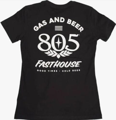 Max Motorsports Fast House Apparel WMD Fasthouse 805 Necessities Tee Shirt Women's Black