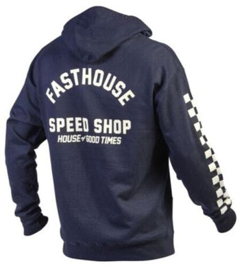 Max Motorsports Fast House Apparel YMD Fasthouse Youth Haven Hooded Zip-Up Hoodie '23 Blue Kids Sizes