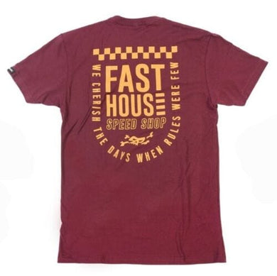 Max Motorsports Fast House Apparel YS Fasthouse Essential Tee Shirt Maroon T-Shirt Kids / Youth Size
