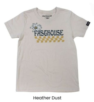 Max Motorsports Fast House Apparel YSM Fasthouse Girl's Wonder Tee Shirt Heather Dust Color Youth Kids Sizes